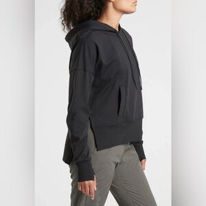Athleta Women’s Mission Hoodie Sweatshirt in Black